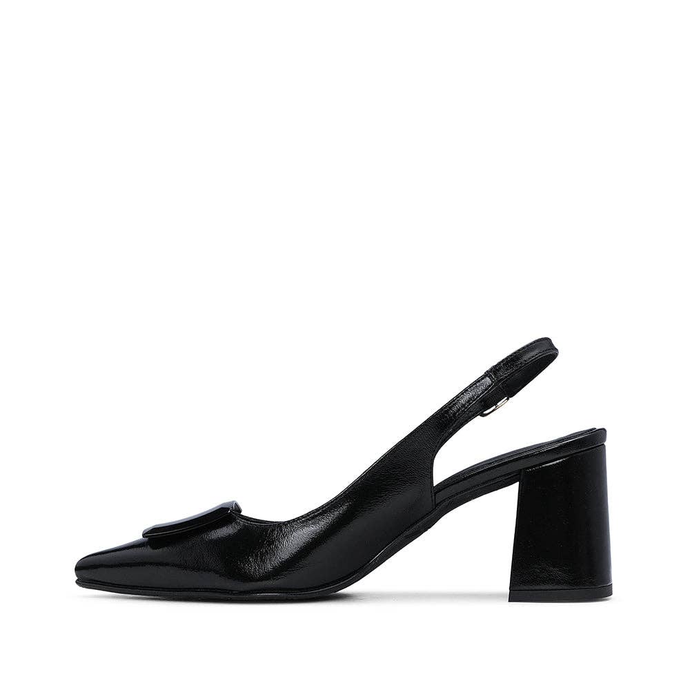 What a Shoes - Vendita all'ingrosso Scarpe con tacco basso - Donna - Décolleté slingback Beirute con tacco a blocco2
