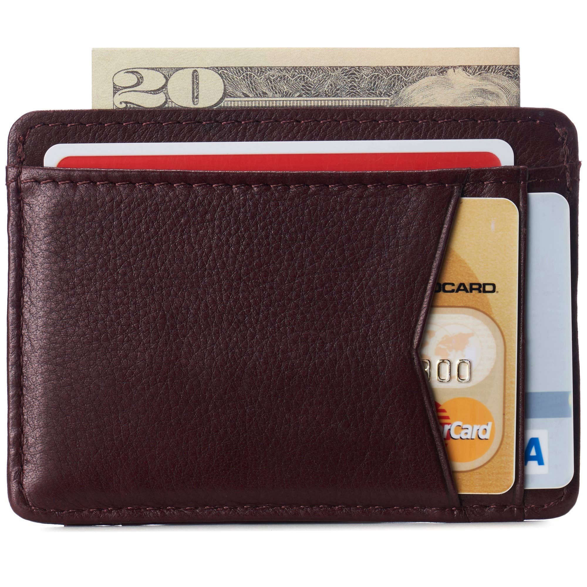 Alpine Swiss - Wholesale Wallet - Men's - Men RFID Safe Minimalist Front Pocket Wallet Leather Thin Ca1