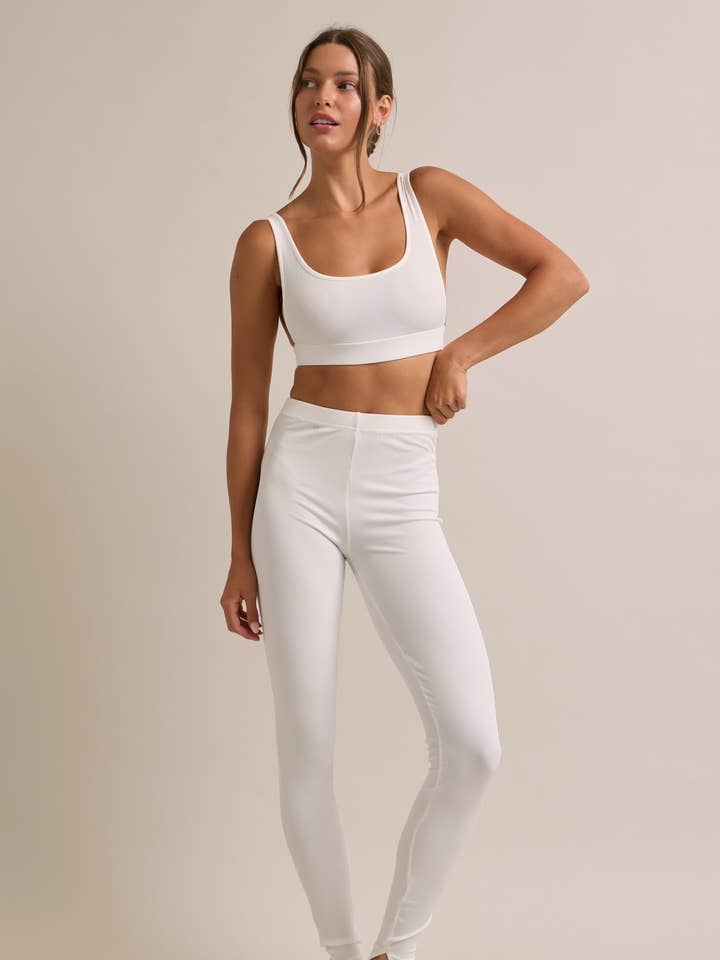 Top de tirantes y pantalones con dobladillo inferior con abertura para venta al por mayor de RIVIR