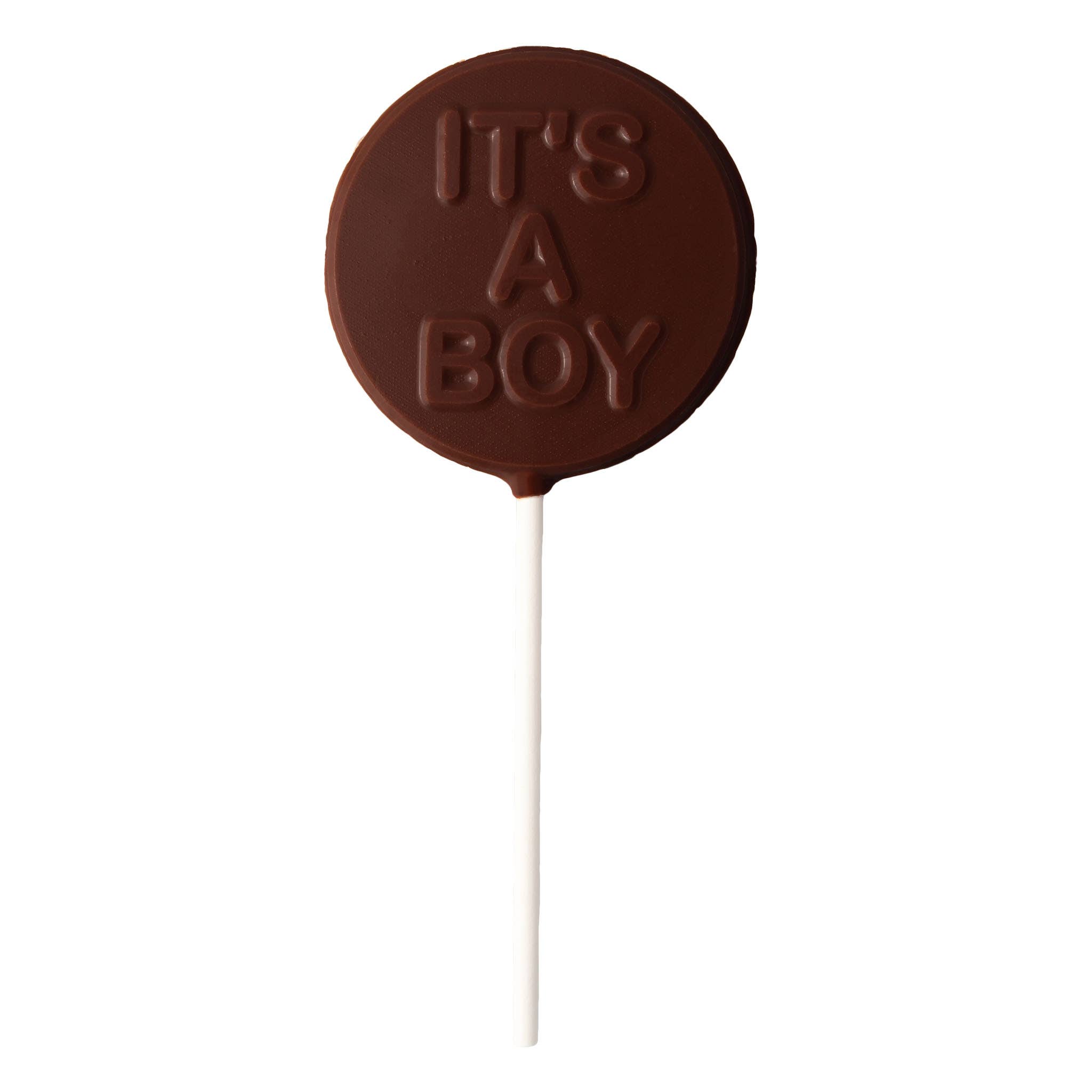Vermont Nut Free Chocolates - Wholesale Chocolate - "It's a Boy" Chocolate Pop1