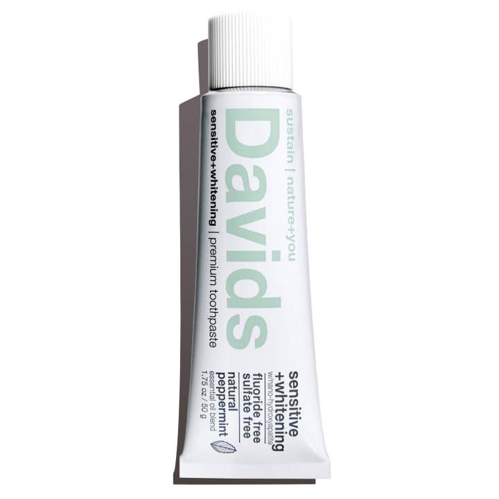 Davids Natural Toothpaste – Engroshandel Tandpasta – Davids førsteklasses tandpasta i rejsestørrelse /følsom+blegning
