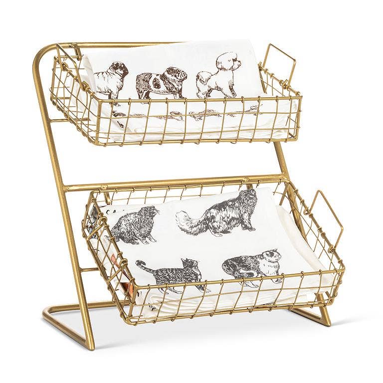 Abbott – Prateleira de exposição por atacado – Suporte de Armazenamento com 2 Bandejas-14"H1