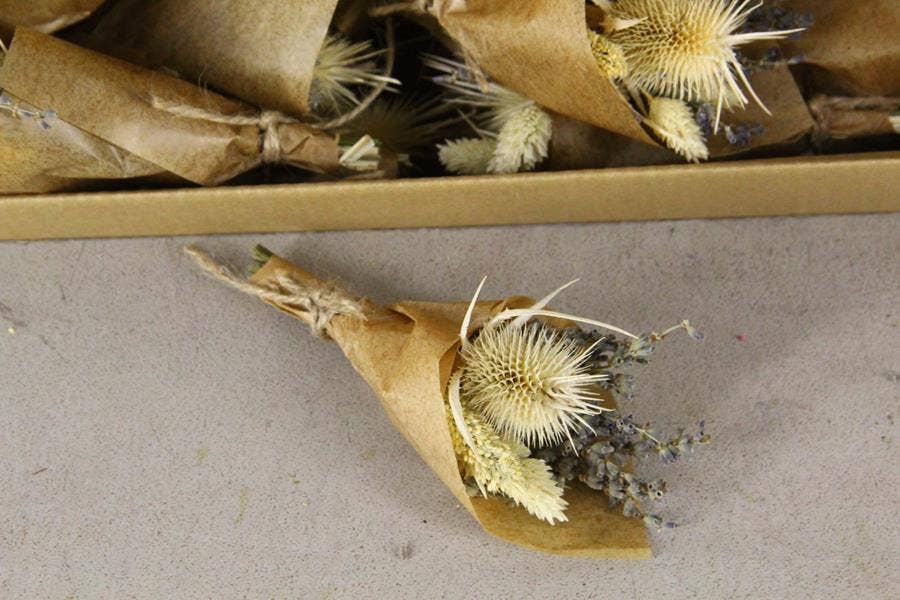 Dutch Flower Studio - Wholesale Dried/Pressed Flowers - Bouquet Mini - 15 cm - Dried Flowers - Decoration0