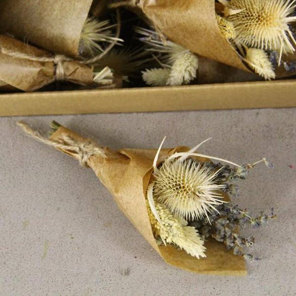 Dutch Flower Studio - Wholesale Dried/Pressed Flowers - Bouquet Mini - 15 cm - Dried Flowers - Decoration