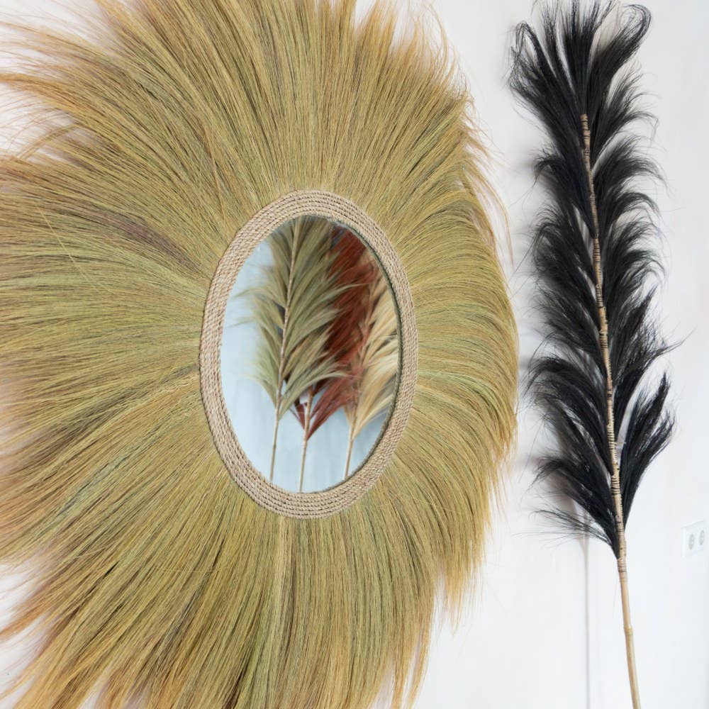 EARTHWARE - Vente Fleur séchée/pressée - Rayung grass brown panache L3