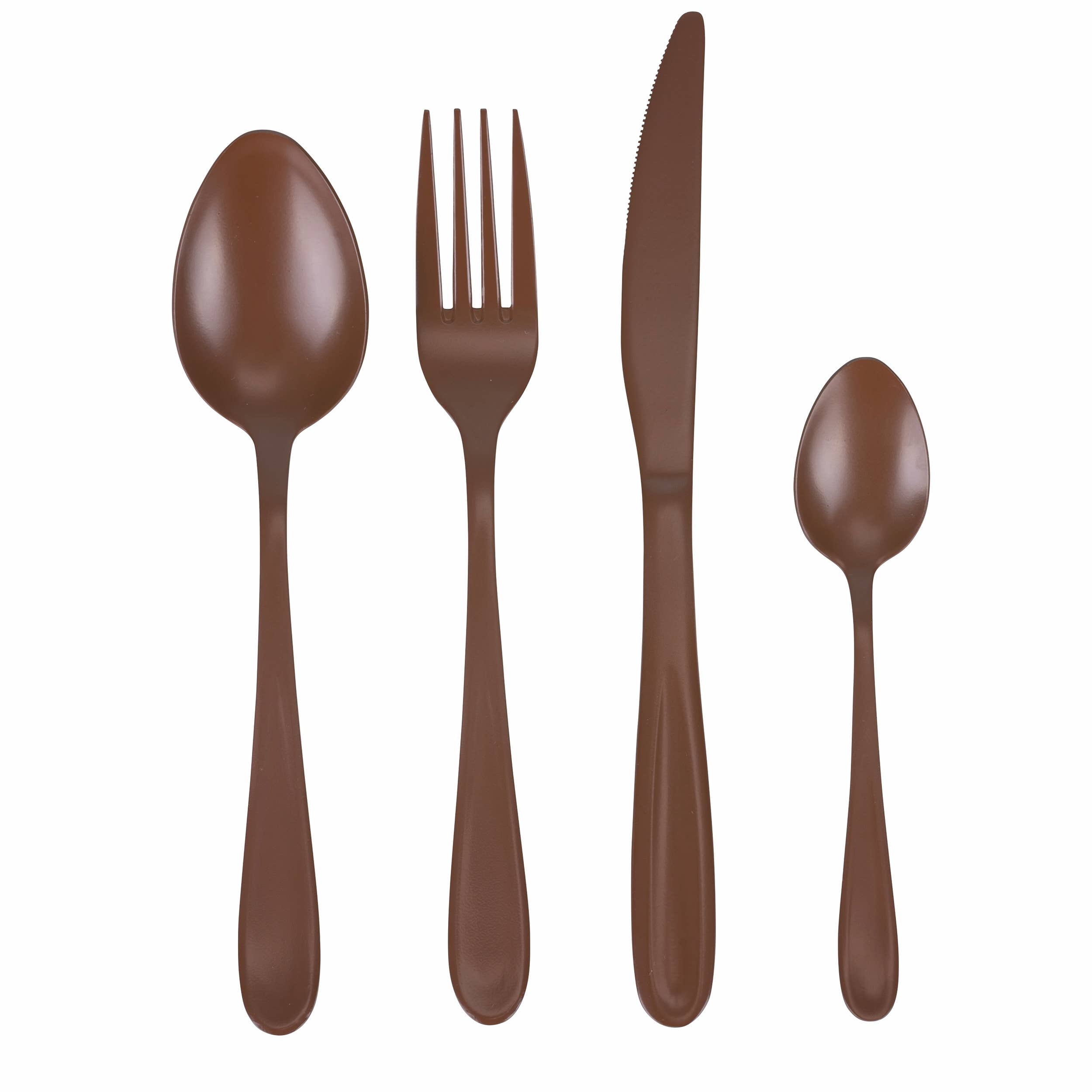 VdE Tivoli 1996 – wholesale Bestickset – VdE Tivoli 1996 Bestickset Shade of Chocolate, 24 delar i 6 nyanser1