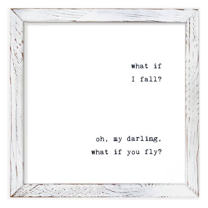Framed Wall Art - What If I Fall for wholesale by Cedar Mountain Studios