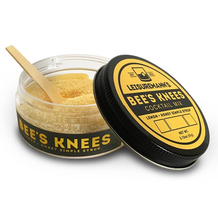 Bee's Knees Cocktail Mix Jar for wholesale by Leisuremann's Cocktail Mixes