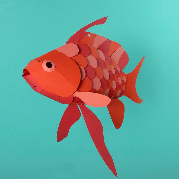 Today is Art Day - Wholesale DIY Craft Kit - Swallow Sea Perch - Fish 3D Paper Figure by Plego8