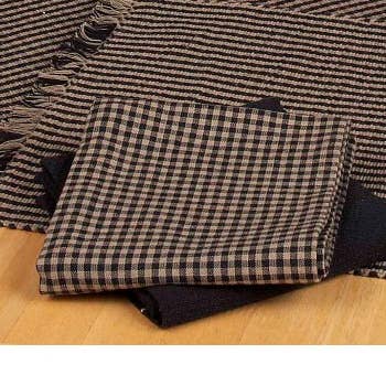 Home Collections by Raghu - Vente Torchons - Newbury Serviette Vichy Noir0