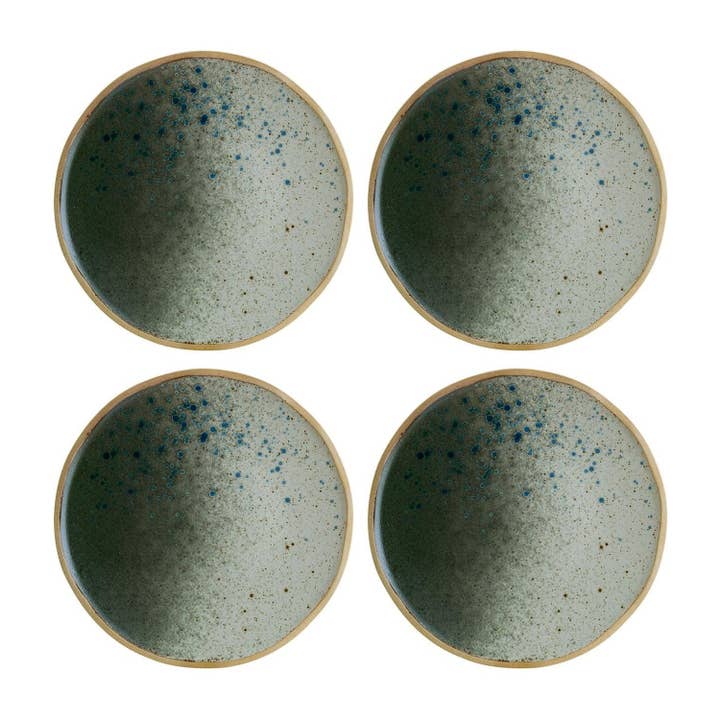Gaia dia.9" Round Decorated Porcelain Plate (Set of 4) for wholesale by TURGLA HOME