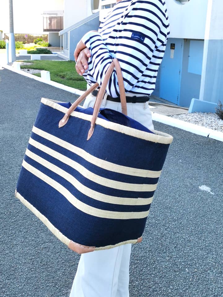 Extra stor strandväska, XXL handflätad stråkorg för wholesale av Nature et Fibre