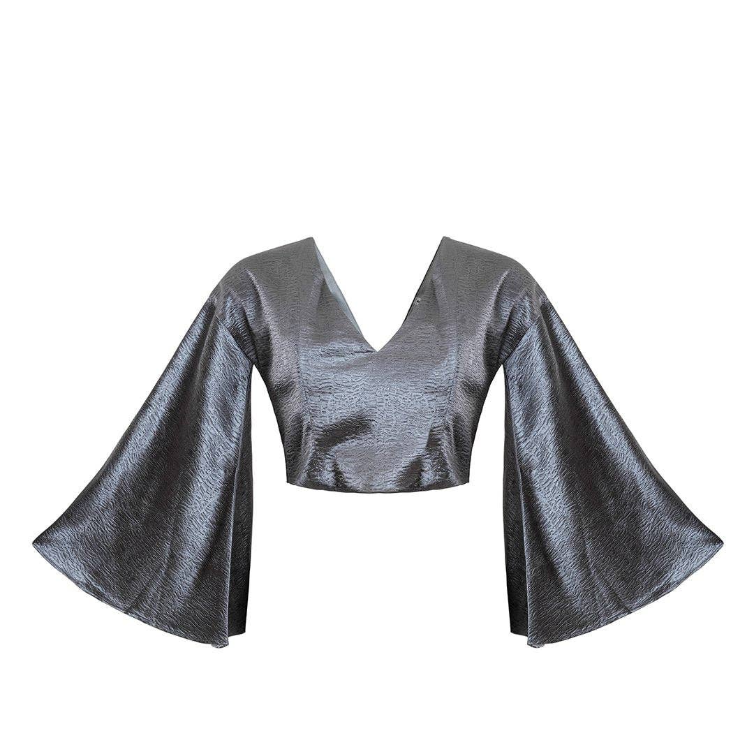 The Naked Laundry – wholesale Blouse – Women’s – Waterfall Sleeve Lehenga Crop Top2