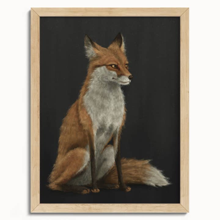 The Ugly Cat Studio - Wholesale Art Print - Red Fox Fine Art Print - Black Edition16