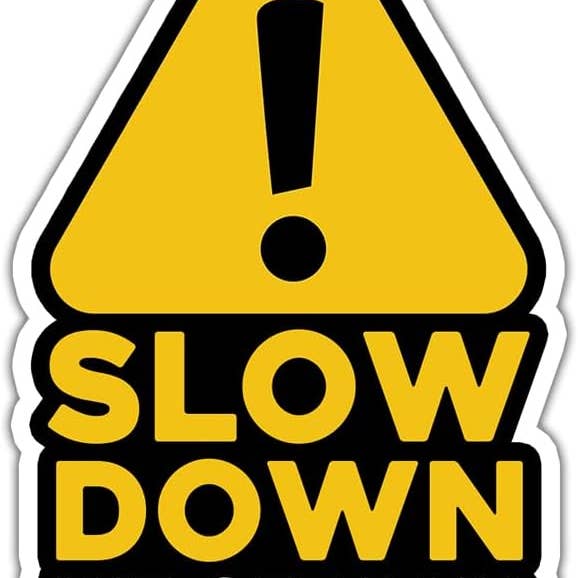 Lyrical River Designs - Wholesale Sticker - Slow Down Sticker We Get Paid By The Hour Sticker Funny Stic