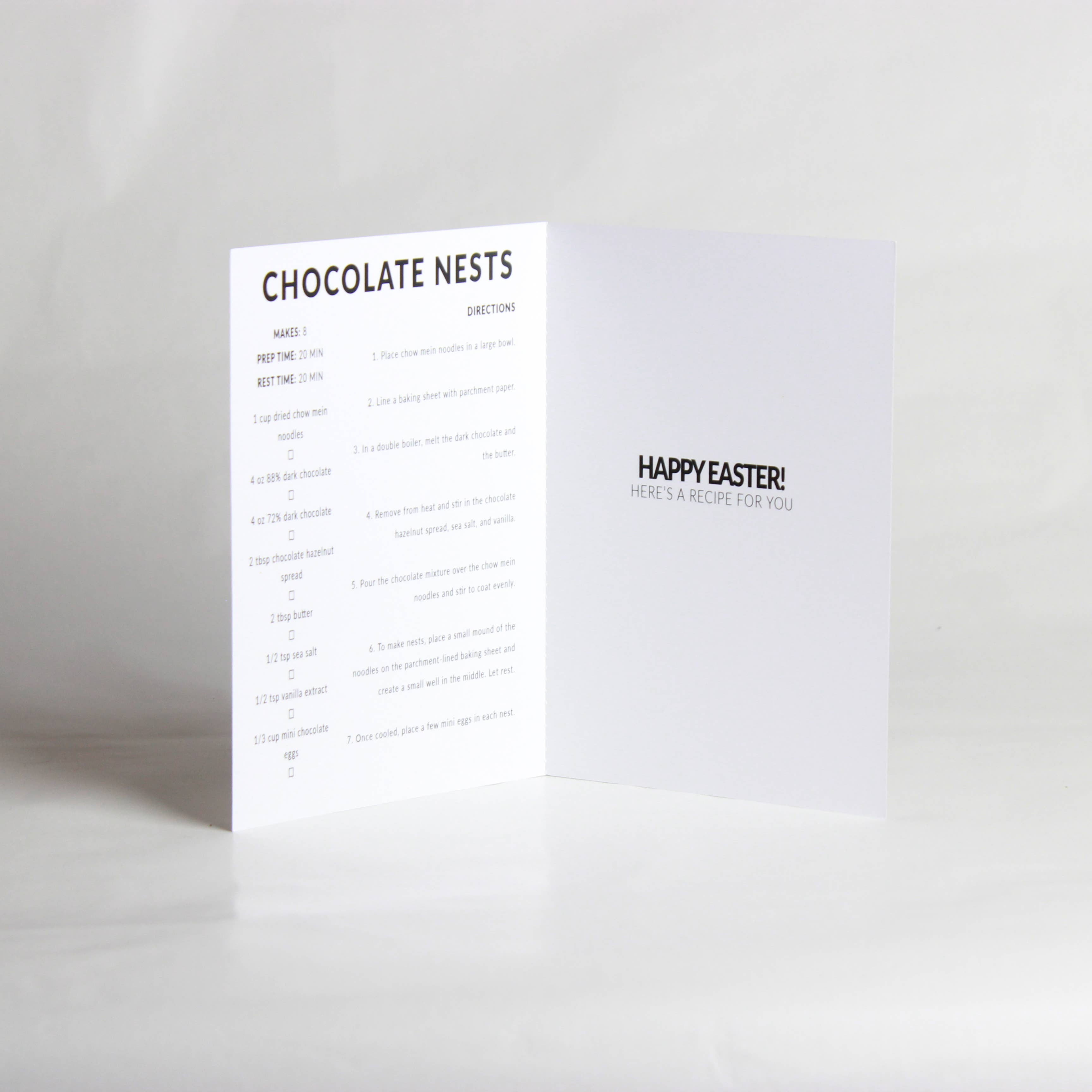 Happy Cooking Cards - Wholesale Easter Card - Chocolate Nests Easter Card1