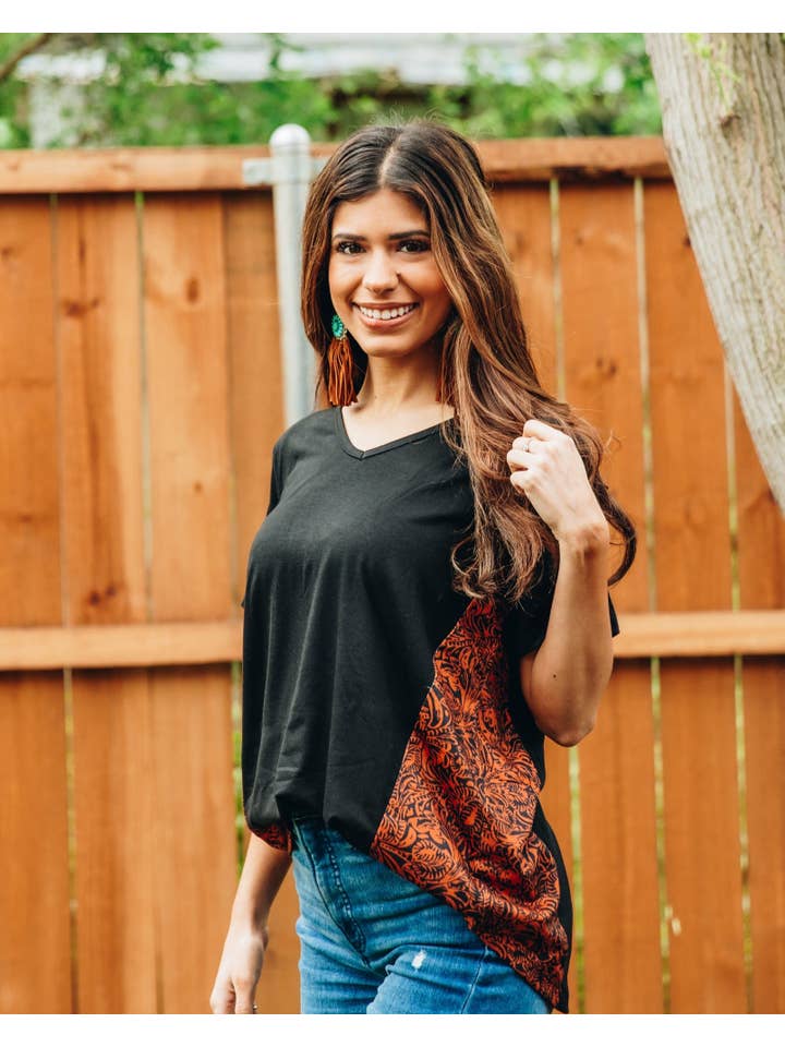 Black No Boundaries Top for wholesale on Faire