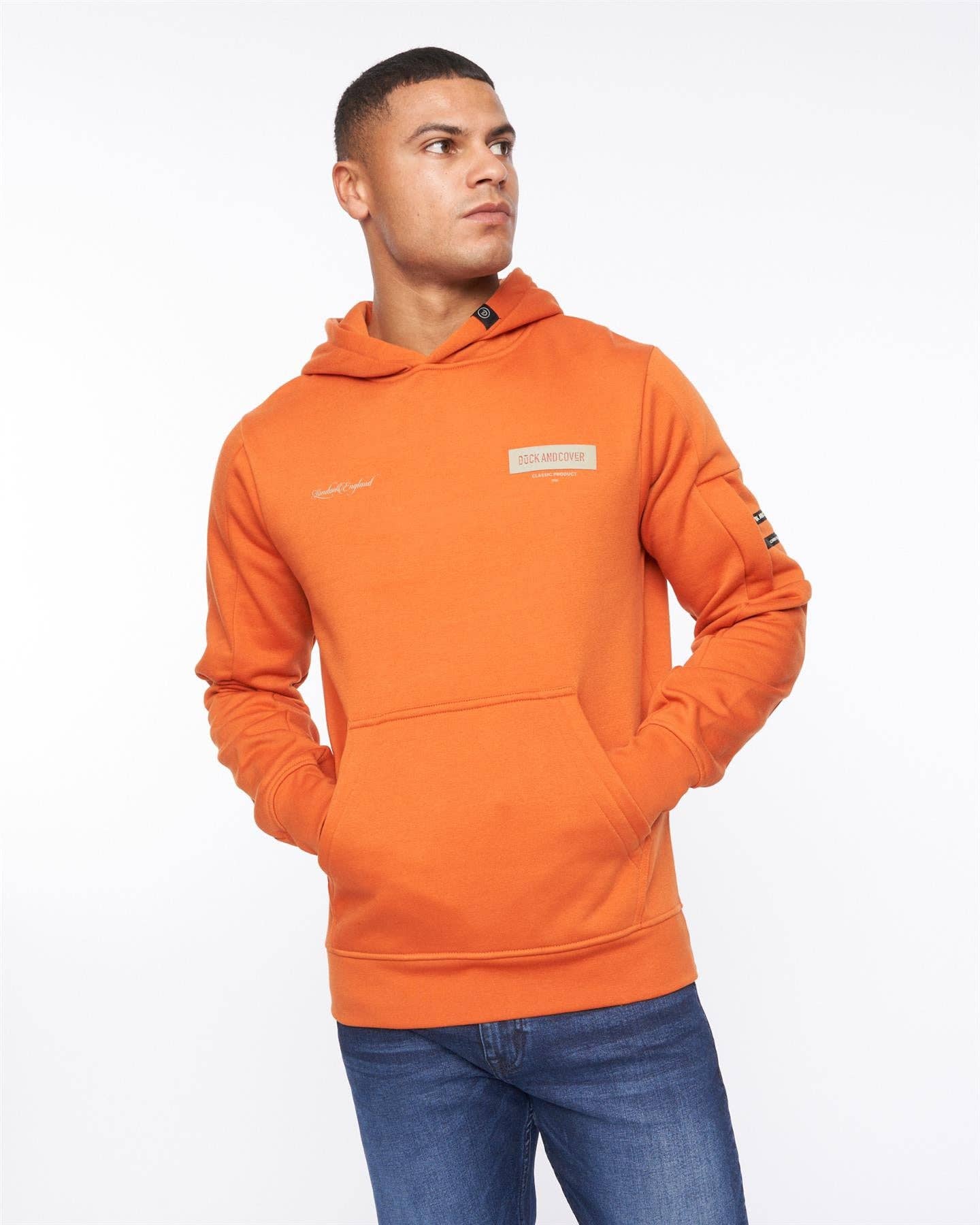 Duck and Cover – wholesale Hoodie – Men's – Marsak Hoodie Burnt Orange3