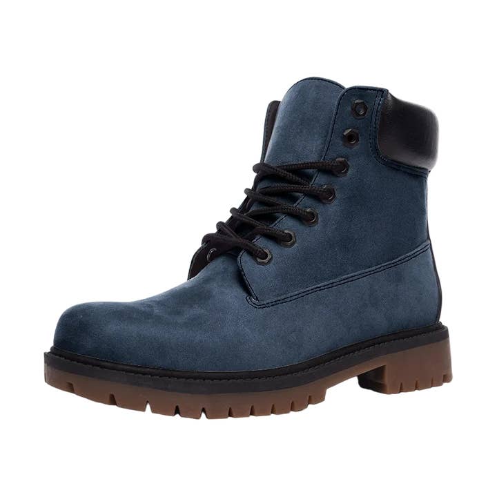 Vegan Suede Boot in (In the) Navy for wholesale by Rainbow City