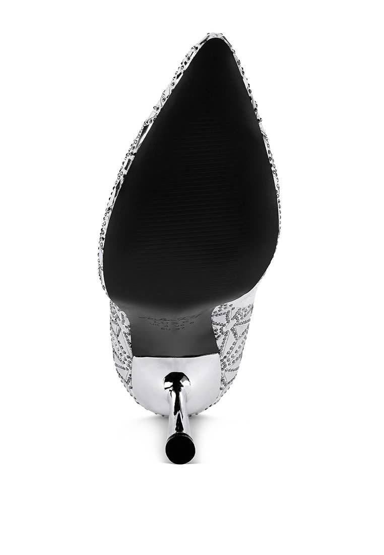 Rag Company - Wholesale Boots - Women's - Precious Mirror Embellished High Ankle Boots9