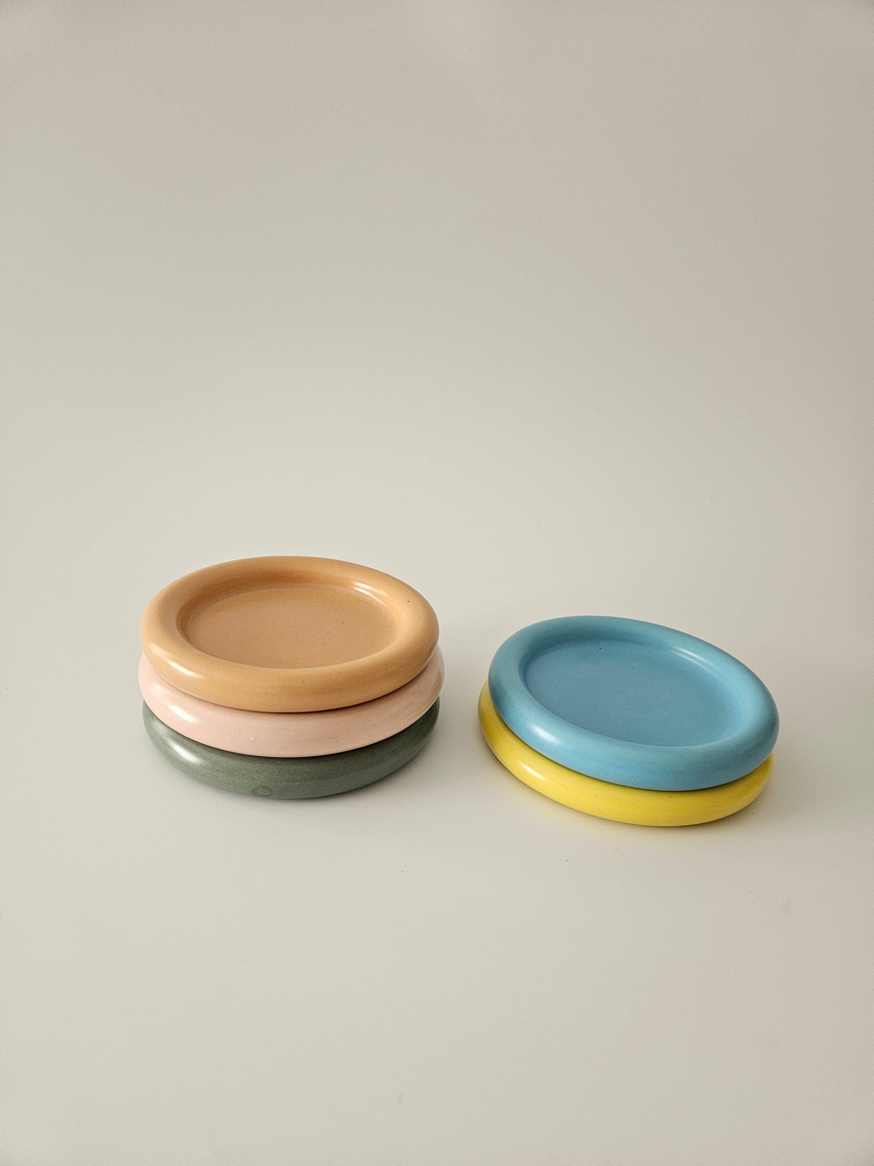 Bad Dogs Studio - Wholesale Decorative Plate/Dish/Bowl - Chunky Plate (Medium) • Handmade Ceramic Rounded Bubble Tray10