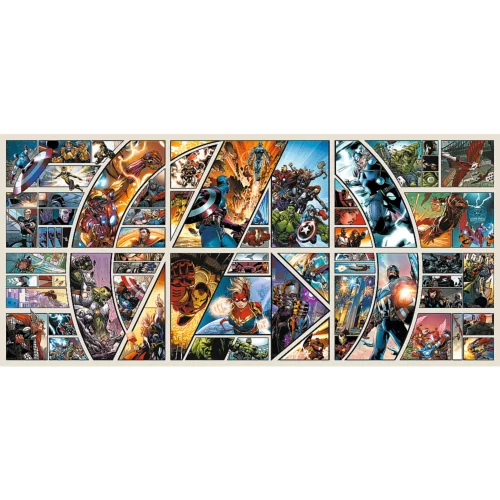 Trefl USA - Wholesale Puzzle - Adult - Trefl Prime 9000 Piece Puzzle - Marvel - Across the Comic Universe1