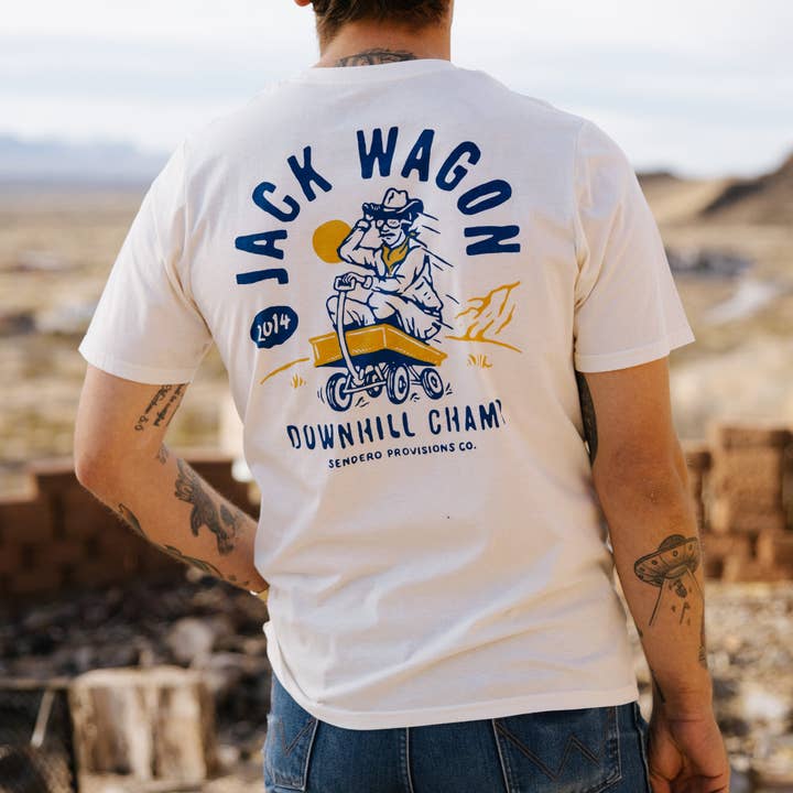 Sendero Provisions Company - Wholesale Screen Printed T-Shirt - Unisex - Jack Wagon T-Shirt