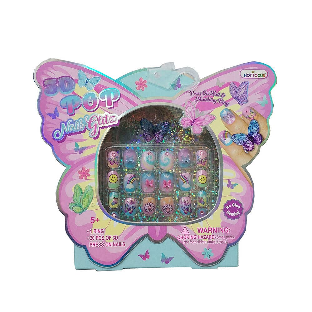 AJ Aguiar – wholesale Nagelkonst/dekaler – Butterfly Kit Naglar + Ring2