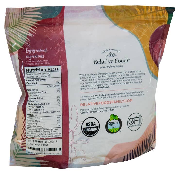 Relative Foods - Wholesale Flour - Amaranth Flour - 2 lbs.2