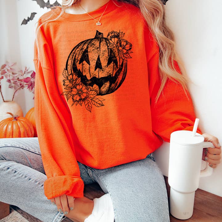 T-shirt/sweatshirt met pompoen voor de herfst voor wholesale door Rad & Cove