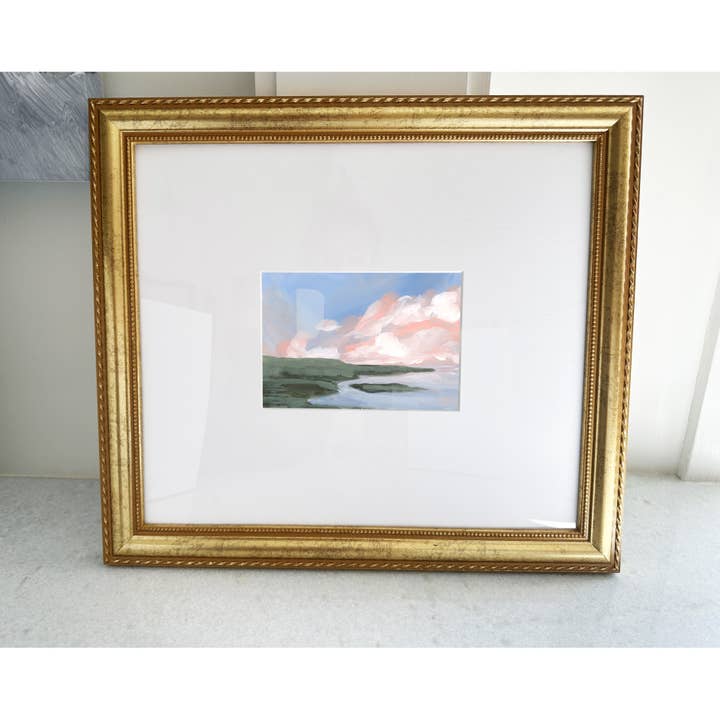 Luxuriöse Einrahmung mit übergroßer Matte an der Küste für den Großhandel von Green Barn Studio