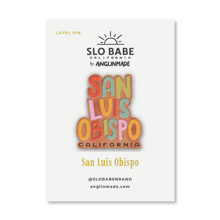 Insignia de solapa de San Luis Obispo para venta al por mayor de AnglinMade