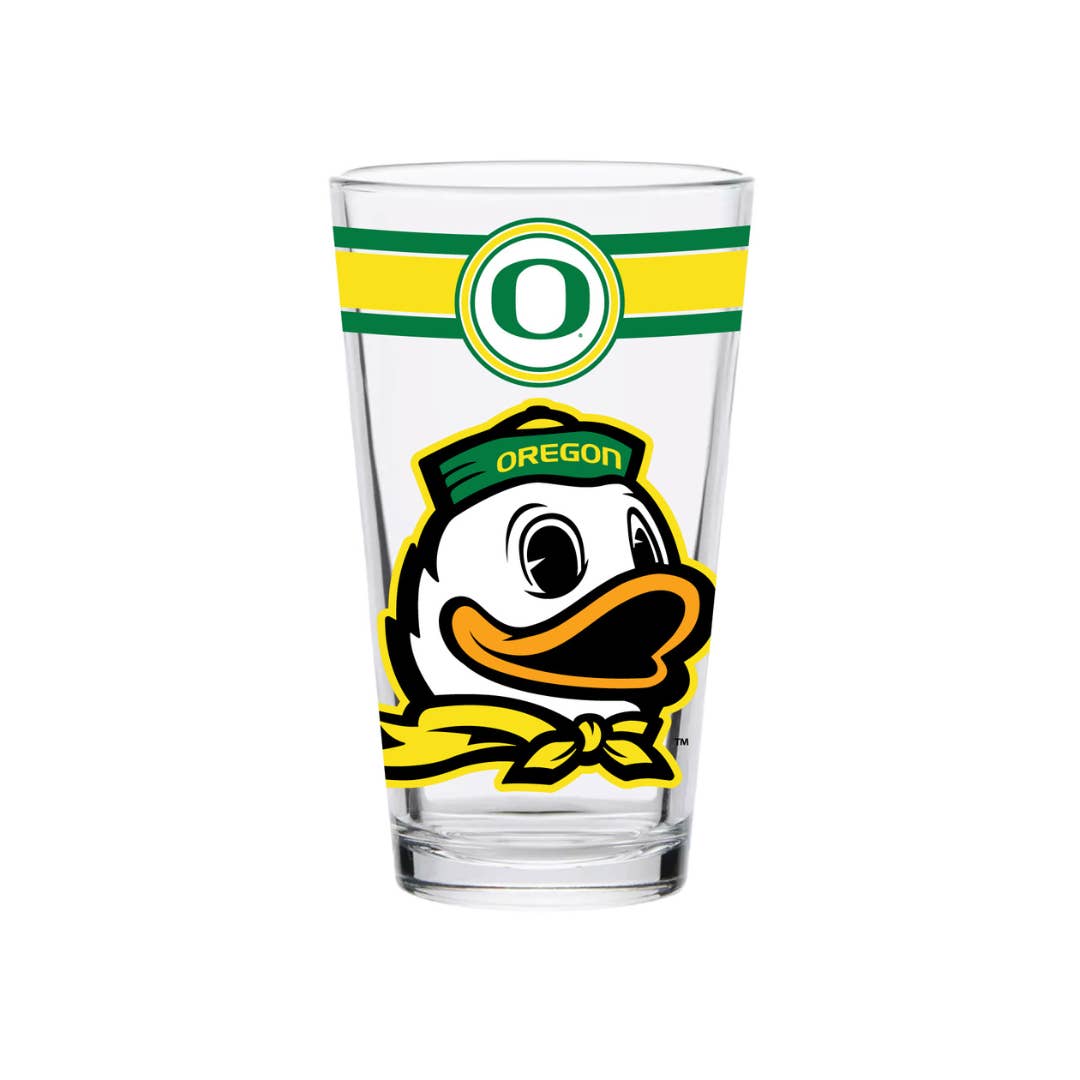 Indigo Falls - Wholesale Beer Glass/Mug - 16oz Oregon Ducks Classic Pint Glass