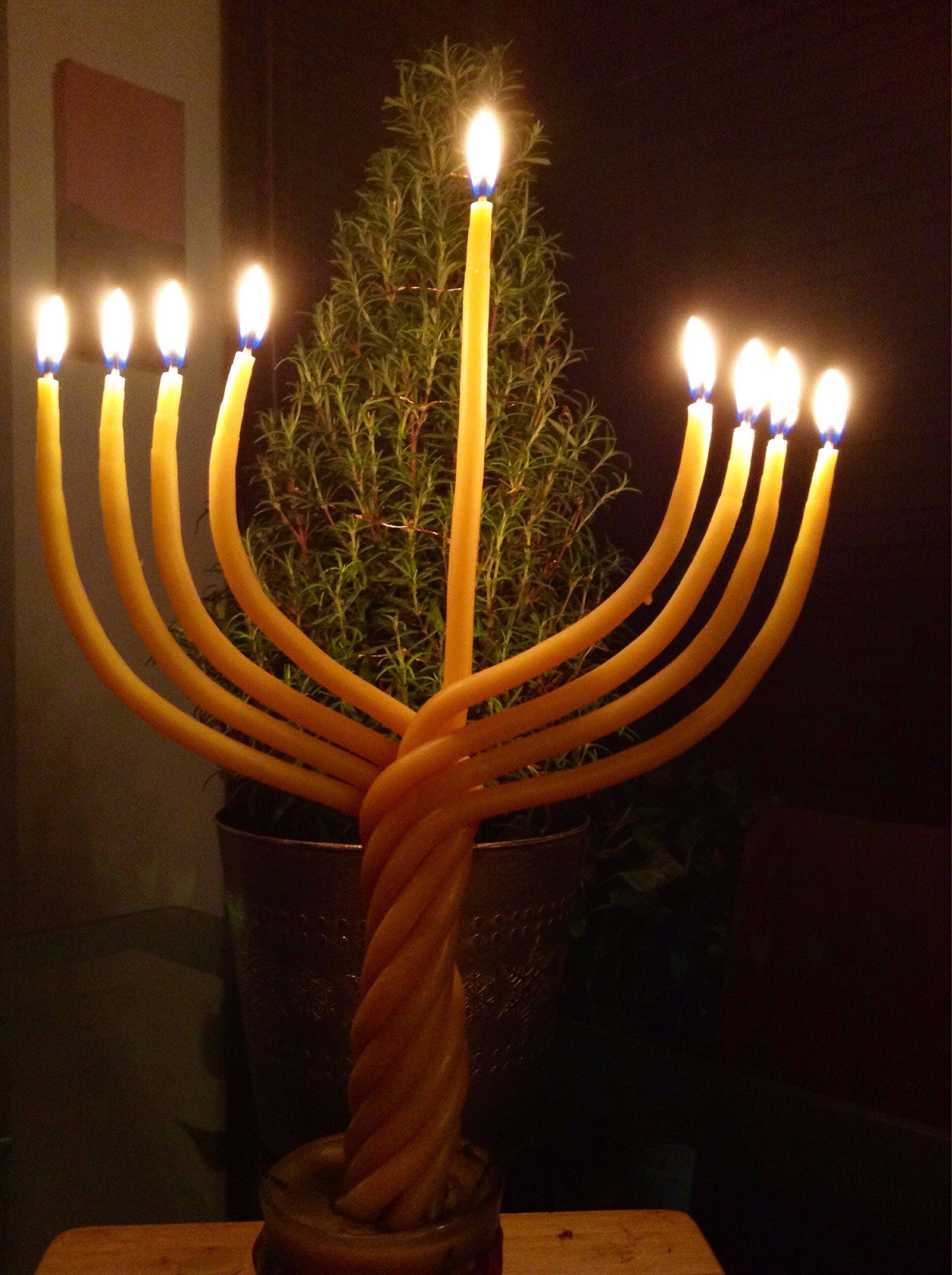 Mile-End Soap & Candle Supply - Wholesale Tapered Candle/Candlestick - Beeswax Hanukkah Menorah Candle - Hanukkah Candles8