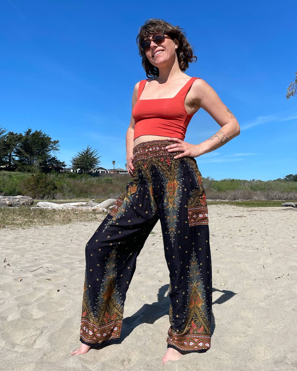 Zig Zag Asian Collection - Wholesale Pants - Women's - Peacock Pants7