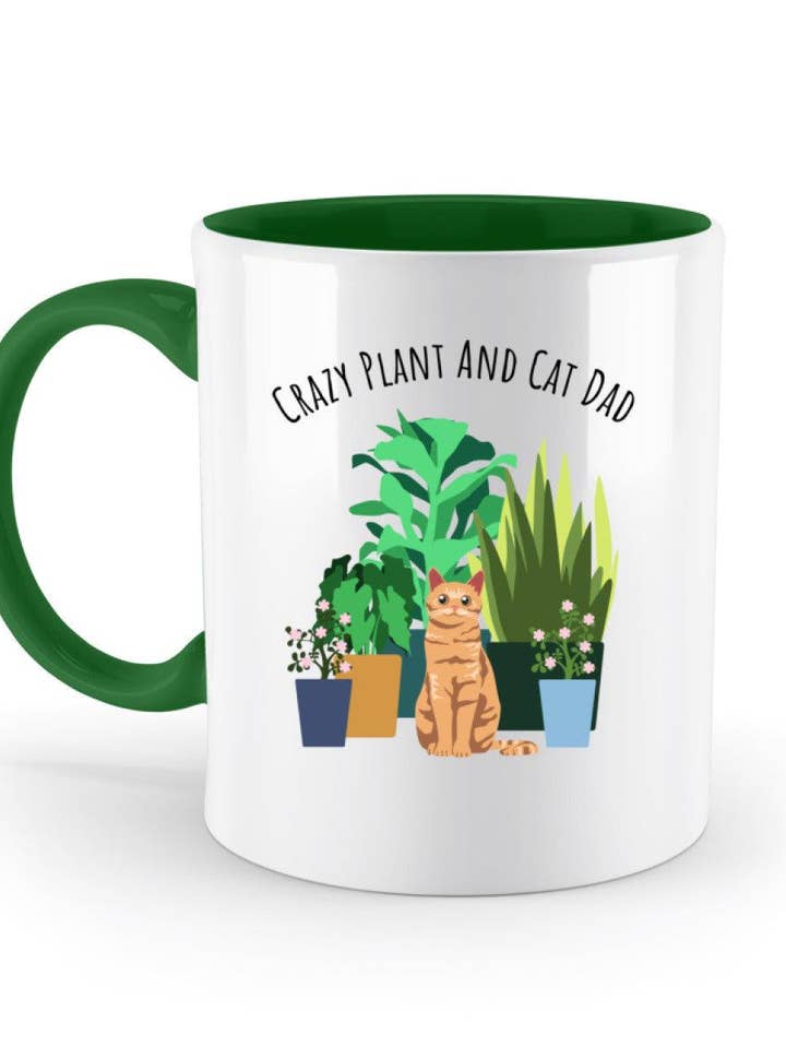 Taza Crazy Plant and Cat Dad para venta al por mayor de GARTENFAN