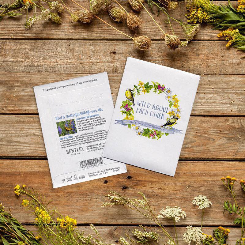 Bentley Seed Co. - Vente Graines de plantes - Fous l'un de l'autre Oiseau & Papillon Fleur Graine Cadeau5