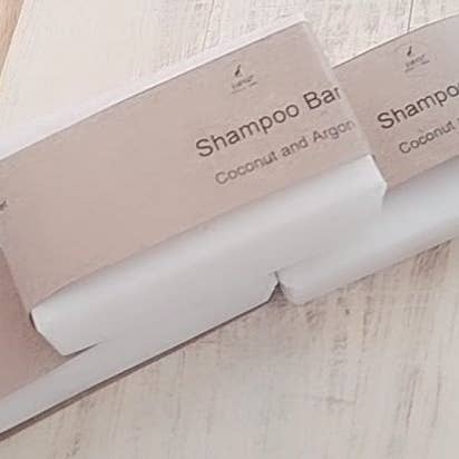 Argan and coconut shampoo bar for wholesale by Rupert, Lucas and Jayne