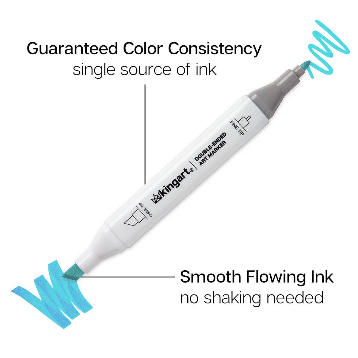 KINGART - Wholesale Marker - Double-Ended Alcohol Markers - 60 Colors1