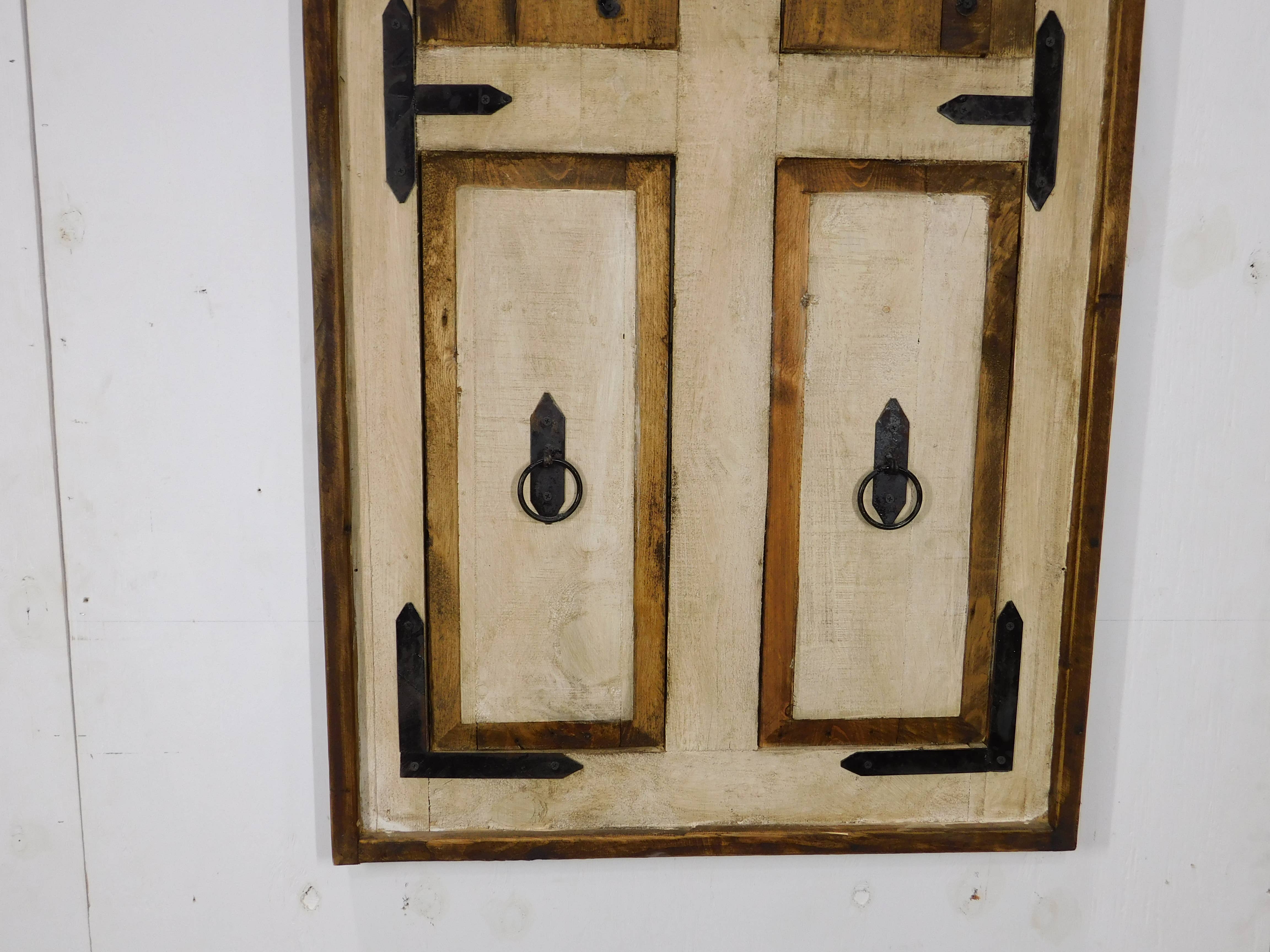 My Amigos Imports – wholesale Wall Accent – Tuscany Rustic Window-Wall Decor-Iron-Wood-30x47H in  4