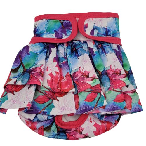Magenta Bee - Female Nappy FRILL Skirt DOG CAT Reusable for wholesale by Hello Coucou