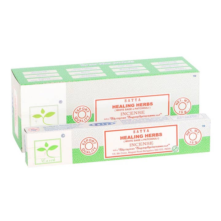 Something Different Wholesale - Wholesale Incense - 6 Packs of Healing Herbs Earth Incense Sticks by Satya