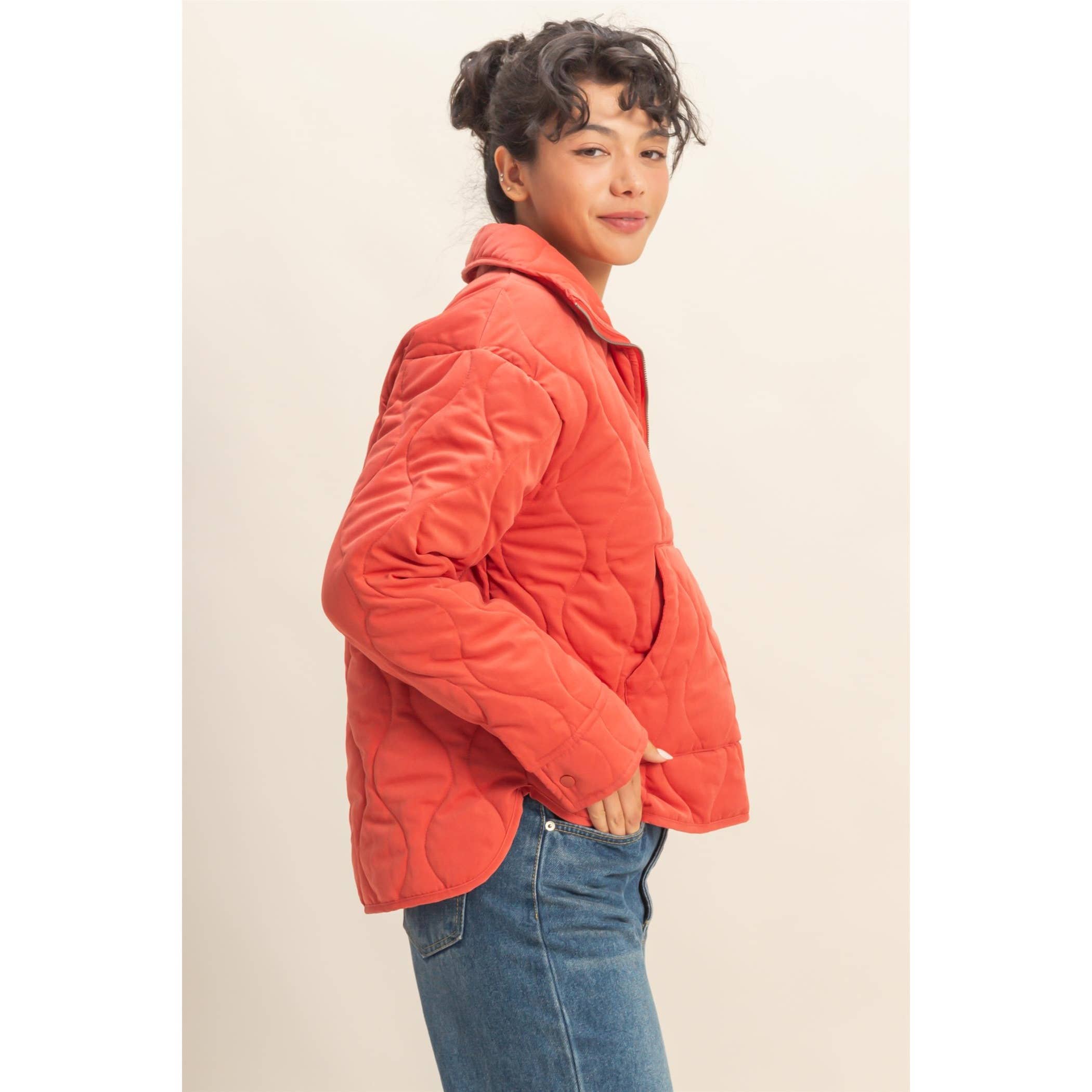 HYFVE - Vendita all'ingrosso Giacca - Donna - Pullover trapuntato a collo alto con mezza zip16