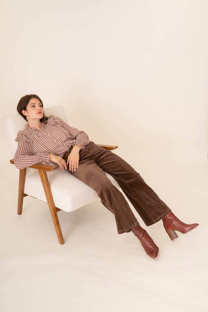 Oraije Paris - Wholesale Pants - Women's - Valentina velvet wide pants42