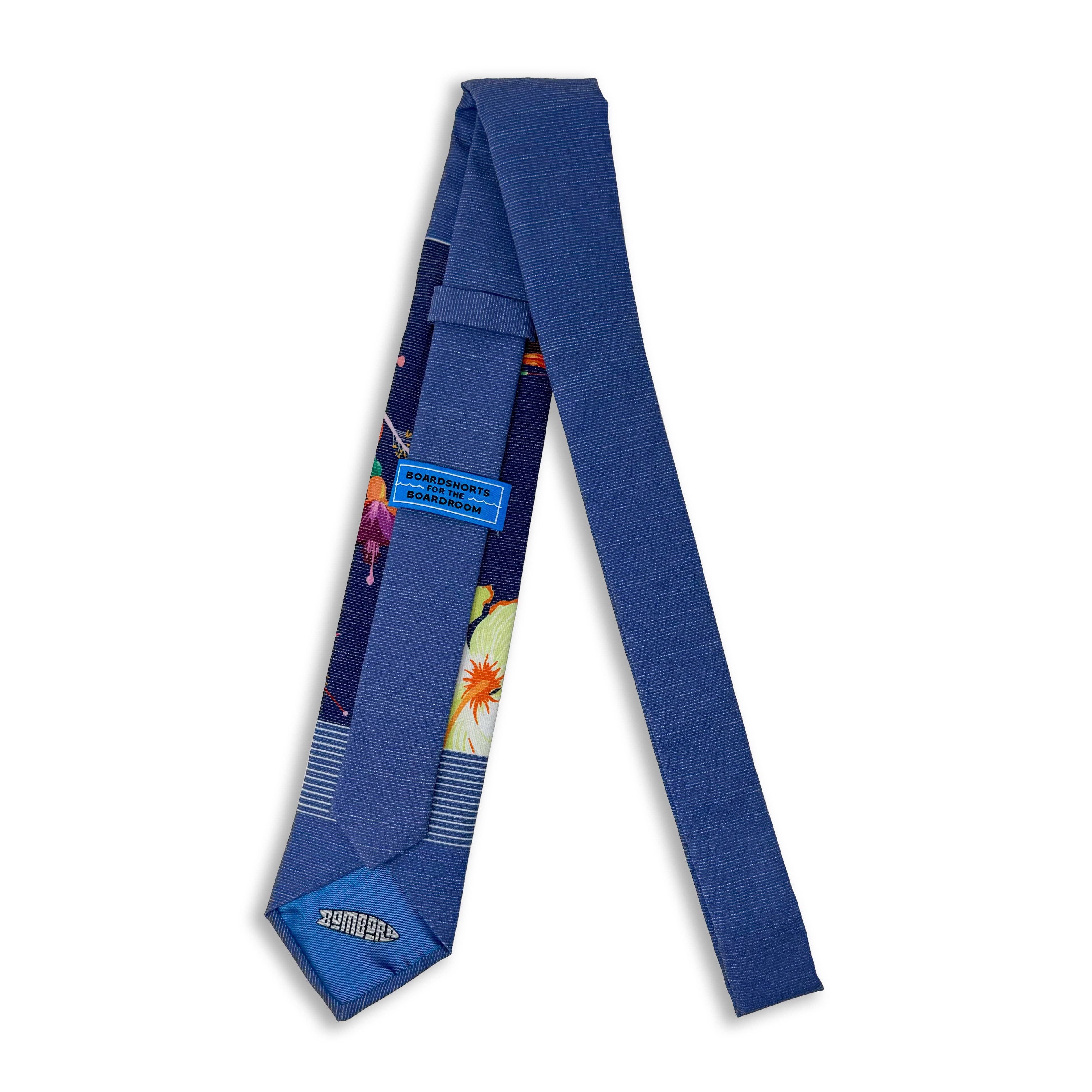 Bombora Ties - Wholesale Necktie - Men's - Sky Hibiscus Panel4