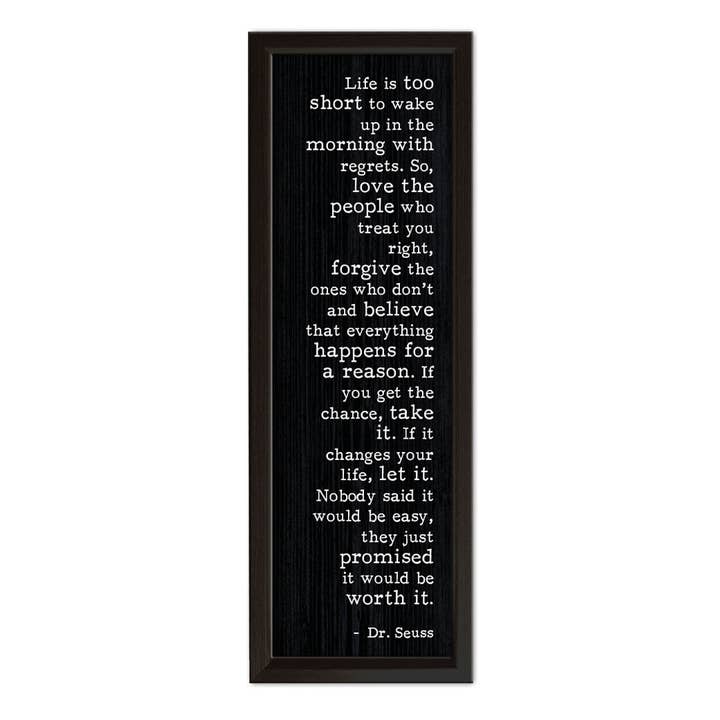 Life Is Too Short | Wood Sign for wholesale by Pinetree Innovations