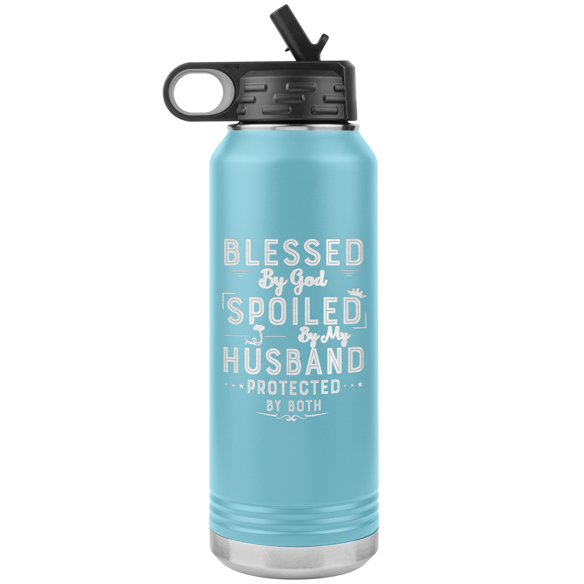 LA Shirt Company - Wholesale Water Bottle - Blessed By God - 32OZ WATER BOTTLE INSULATED4