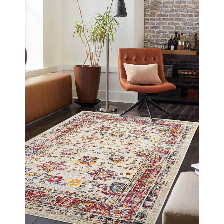 Jasmine Ivory Area Rug for wholesale on Faire10