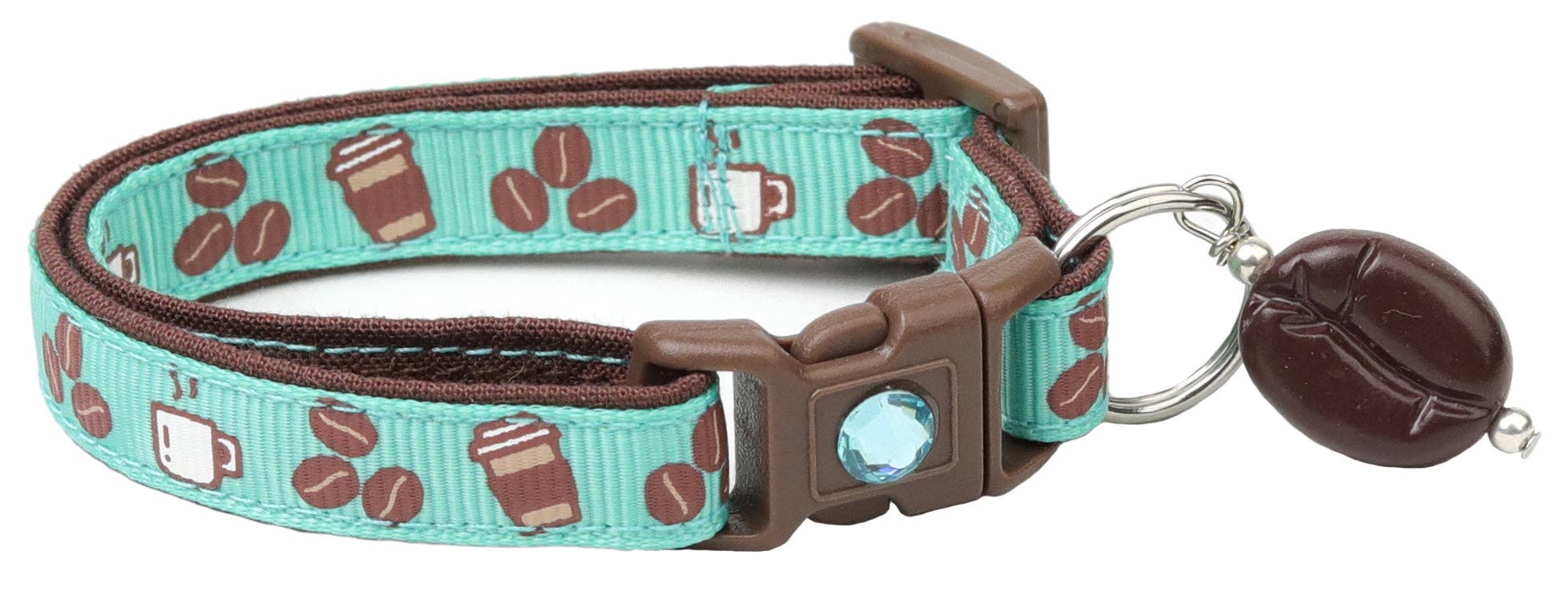 From Pugs to Persians Pet Accessories, LLC - Wholesale Pet Collar - Cat - Coffee Beans Breakaway Cat Collar9