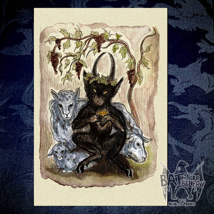 Impresión artística Pan With Flock para venta al por mayor de Bat In Your Belfry